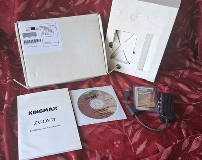 Kingmax ZV-DVD PC CARD ,DVD MPEG-2 Decoder PC Card Kit
