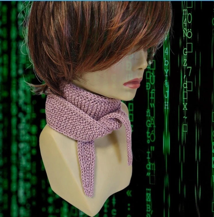 Neck scarf Sophie scarf, small scarf, spring/autumn scarf Knitted Handmade Scarf
