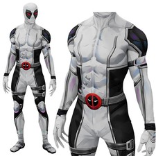 Deadpool Cosplay Jumpsuit Superhero Zentai Costume Halloween Wade Bodysuit