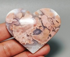 Rare Pink Cotton Candy Agate Geode Heart Reiki Healing