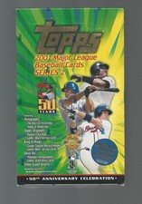 2001 Topps Series 1 and Series 2 JUMBO HTA Baseball Hobby Boxes - Factory Sealed