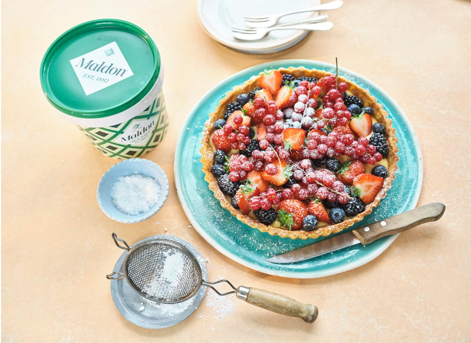 Maldon Salt, Sea Salt Flakes, 20 Oz (570 G), Resealable Tub, Kosher, Natural, Ha