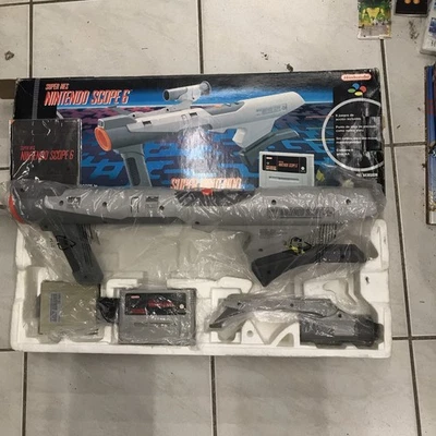 Rare Coffret Bazooka Super Nintendo SNES Pal Nintendo Scope 6 Boite espagnol - Photo 1/4