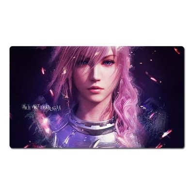 Final Fantasy Playmat Lightning Eclair Farron Mouse Pad TCG CCG FF Card Game Mat
