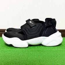 Hombres 9.5US Nike Aqua Rift Sandalias Tenis Blanco y Negro Plataforma Zapatos Tenis