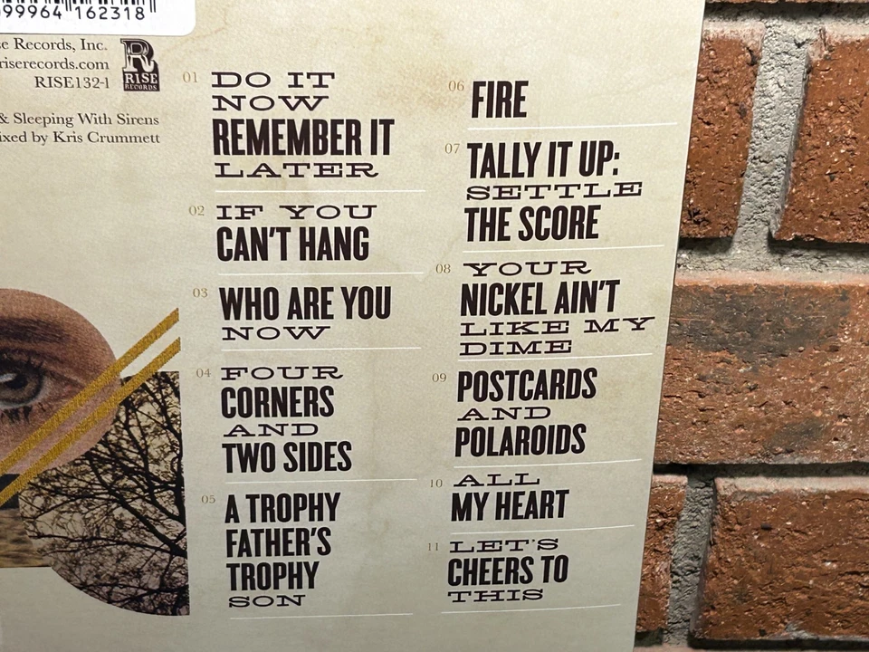 SLEEPING WITH SIRENS - Let's Cheers To This, Ltd SPLATTER COLORED VINYL LP New! - Image 4 of 4