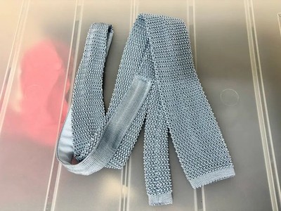 Lens End Neck Tie Knit Tie Made in Italy