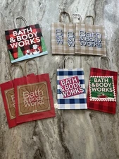 (Lot Of 8) Bath And Body Works Gift/ Shopping Bags Multiple Sizes