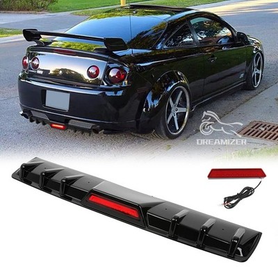 Rear Bumper Diffuser Splitter Spoiler Lip w/ LED Brake Light For Chevy Cobalt SS