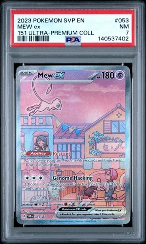 2023 POKEMON 151 ULTRA-PREMIUM COLLECTION PROMO #053 MEW EX PSA 7