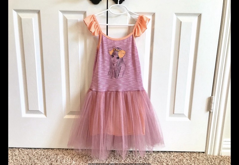 Mi Parti Girl Pink Sparkle Tulle Dress 8 NWOT