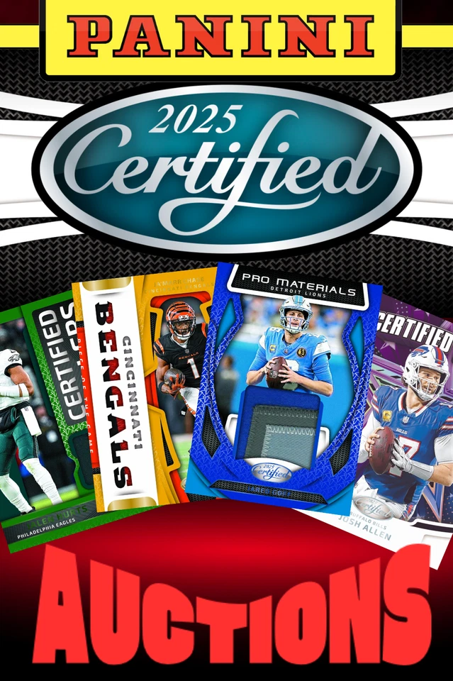$1 Auctions! 2025 Panini Certified NFL Hobby box break.