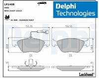 Delphi LP1408 Bremsbelagsatz FüR Scheibenbremse Bremsbelagsatz