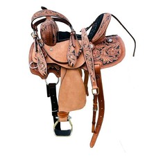 Western Barrel Racing Leather Horse Saddle Racer Equestrian Trail Tack Hand-Tool