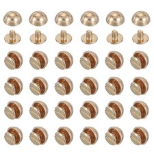 3/8" Dome Spikes Studs, 100 Sets Nailhead Screw Back Rivets for Craft,Light Gold