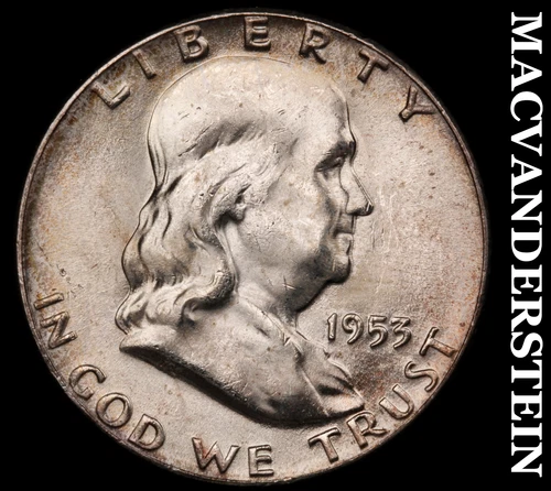 1953 Franklin Half Dollar- Silver Choice Gem Brilliant Uncirculated  #i9632
