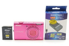  Near MINT Nikon Coolpix S6200 Pink 16MP Digital Camera From JAPAN