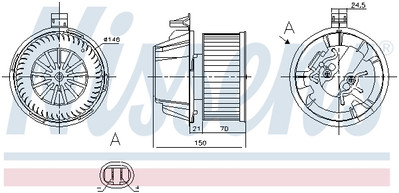 NISSENS 87269 Innenraumgebläse für DACIA,LADA,RENAULT