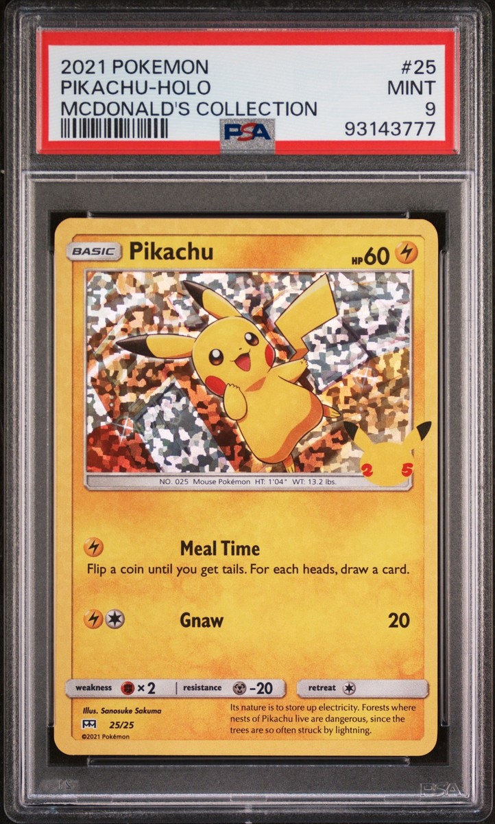 2021 POKEMON MCDONALD'S COLL #25 PIKACHU-HOLO PSA 9 | eBay