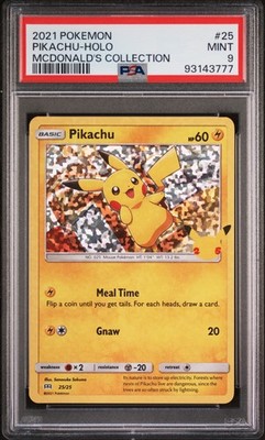 2021 POKEMON MCDONALD'S COLL #25 PIKACHU-HOLO PSA 9 | eBay