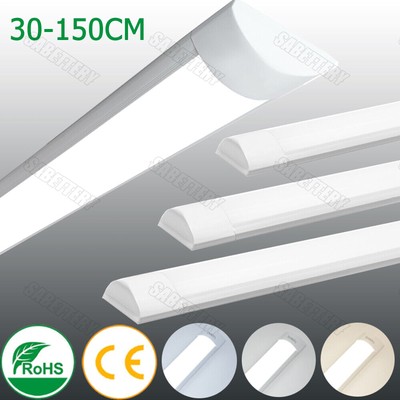30/60/90/120cm LED Wannenleuchte Deckenleuchte Feuchtraumlampe Werkstatt Röhren