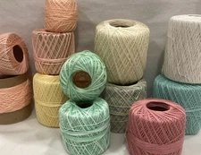 Crochet Thread J.P. Coats + Others ~ Lot of 12 - variety Of Amounts & Brands
