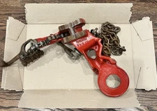 Ridgid Model 640 Top Screw Post Chain Vise 1/8"-5" Hitch Plumbing USA VGUC