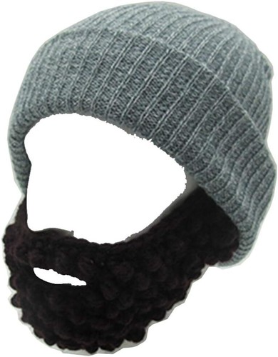 Hombres Mujeres Rastrojo Populoso Barba Gorro Divertido Invierno Tejido Sombrero y Barba Extraíble - Imagen 45 de 50