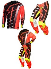 JT RACING HYPERLITE CROSS ENDURO HOSE SHIRTANZUG ROT NEONGELB 32 M