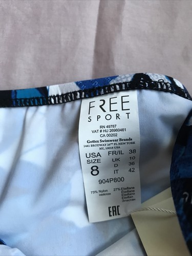 New Gottex Ladies Swimwear Hipster (multi blue ) Size Uk 10 - Picture 6 of 8