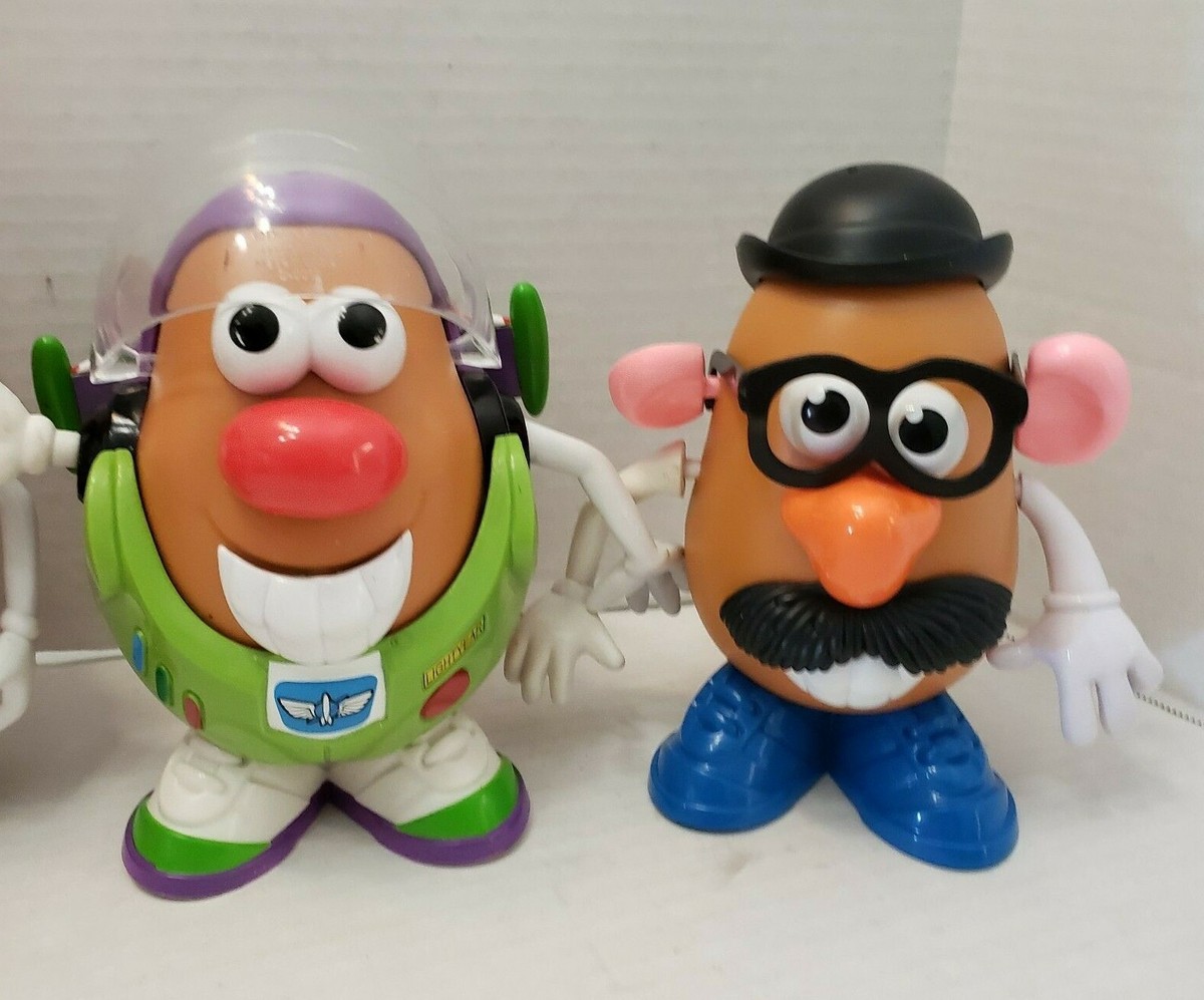 Mr Mrs Potato Head Bucket Lot Bodies Parts Toy Story Buzz