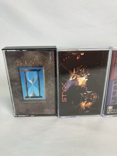 Cassette Tape Lot 7 STYX Paradise Cornerstone Illusion Crystal Eight Kilroy Edge - Picture 2 of 21