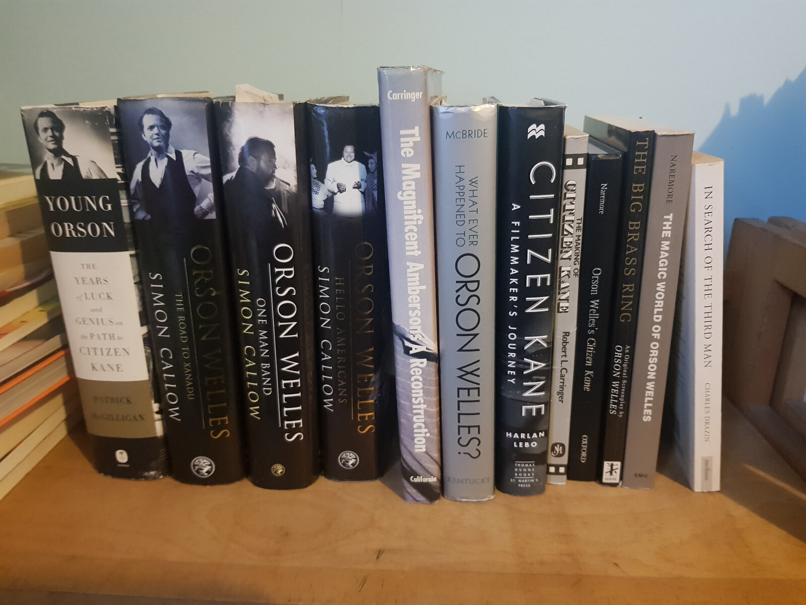 12 Orson Welles book collection joblot magificent amberson reconstruction, kane