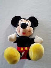 Vintage Mickey Mouse Walt Disney Productions Plush Disneyland Parks Korea 11"