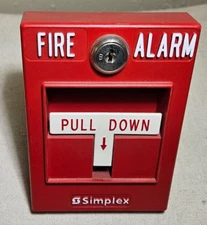 Simplex 2099 Red Fire Alarm Pull Station