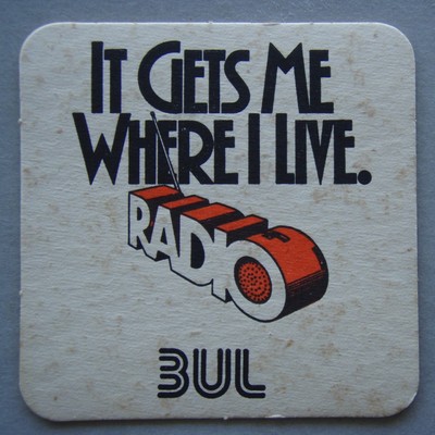 3UL Radio It Gets Me Where I Live Coaster