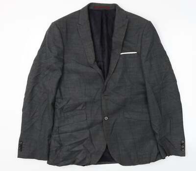 Burton Herren Blazer Grau Polyestermischung Größe 40