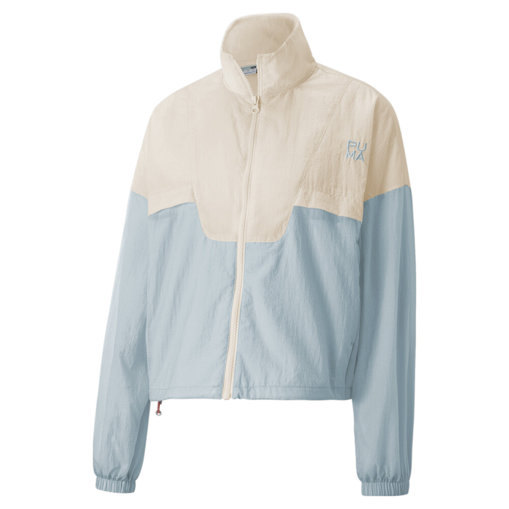 Тканая спортивная куртка на молнии Puma Infuse, женская повседневная спортивная верхняя одежда размера XS