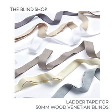 Wood Venetian Blind Ladder Tape (25mm) For 50mm Slats Various Colours Per Metre