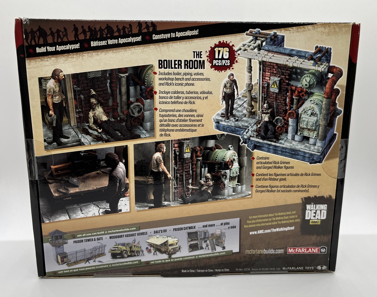 McFarlane Walking Dead Boiler Room Construction Building Set 14558
