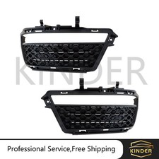 2pcs Front Bumper Fog Light Grille Cover For Mercedes W221 S63 S65 Amg 2010-13