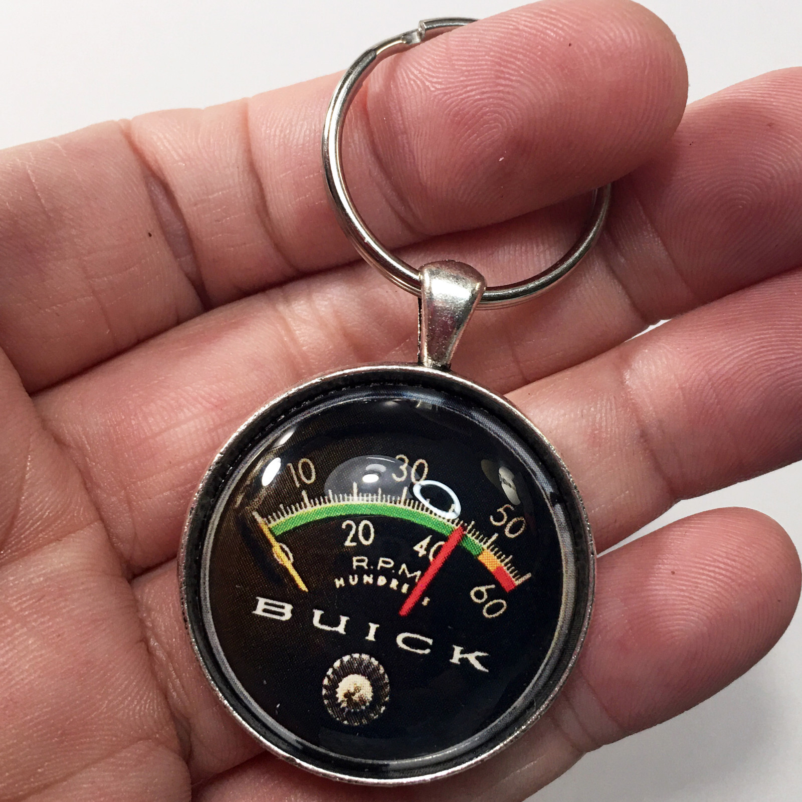 Vintage Buick RPM Tach Tachometer Gauge Reproduction Keychain