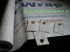 Kingdom 4 Tyvek ground sheet ~ tent footprint "KIT" w/ 4 Adhesive Grommet Tabs