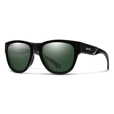 Smith Rockaway Ladies Cateye Sunglasses in Black/ChromaPop Polarized Gray Green