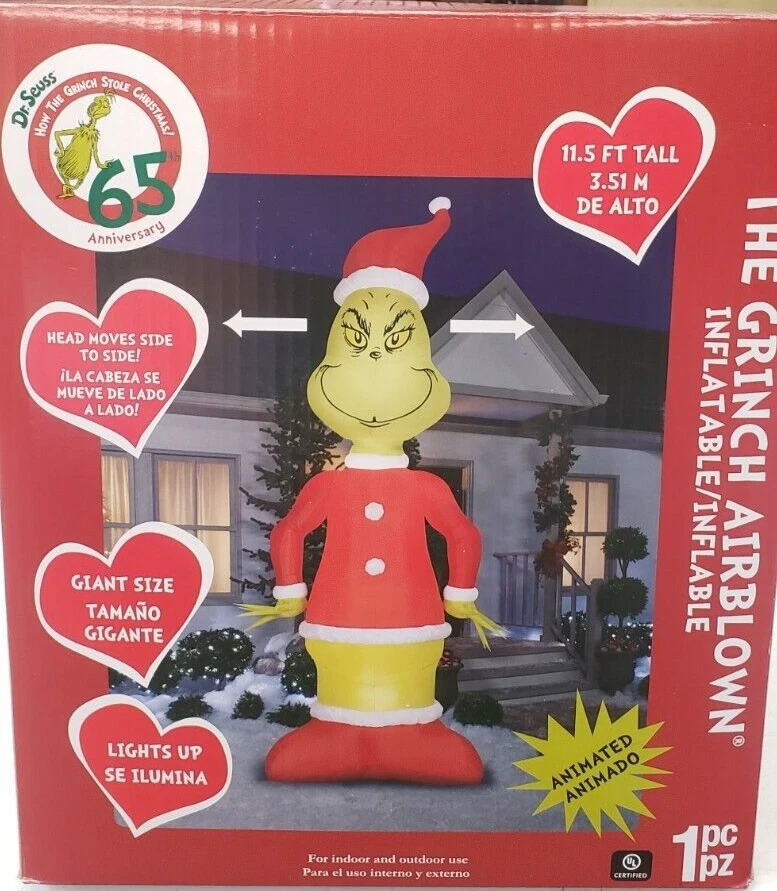 The GRINCH life size animated 65th anniversary grinch new in box www