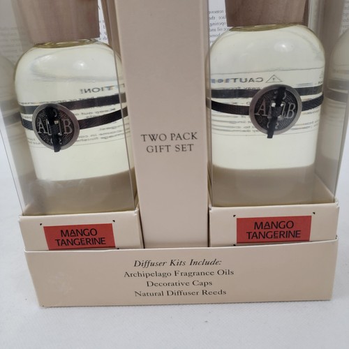 ARCHIPELAGO BOTANICALS Home Fragrance Reed Diffuser MANGO TANGERINE 2 Pack - Picture 2 of 7