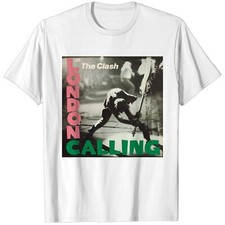 Punk Rock Band The Clash London Calling, The Clash, The Clash Tee shirt New