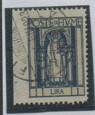 ✔️ FIUME 1923. SASS. 198, PAS D'ERREUR PERFORÉE À GAUCHE "NON RÉPERTORIÉE", A...