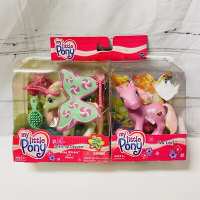 Rare My Little Pony Wing Wishes Minty Dress Up Daywear And Tea Leaf Set NEW G3