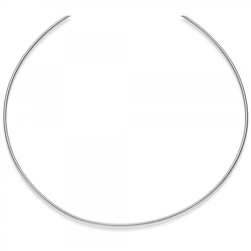 1,5mm Collar Omega-Maduro Cadena Omega Collar 750 Oro Blanco 45cm Destornillable - Imagen 4 de 4